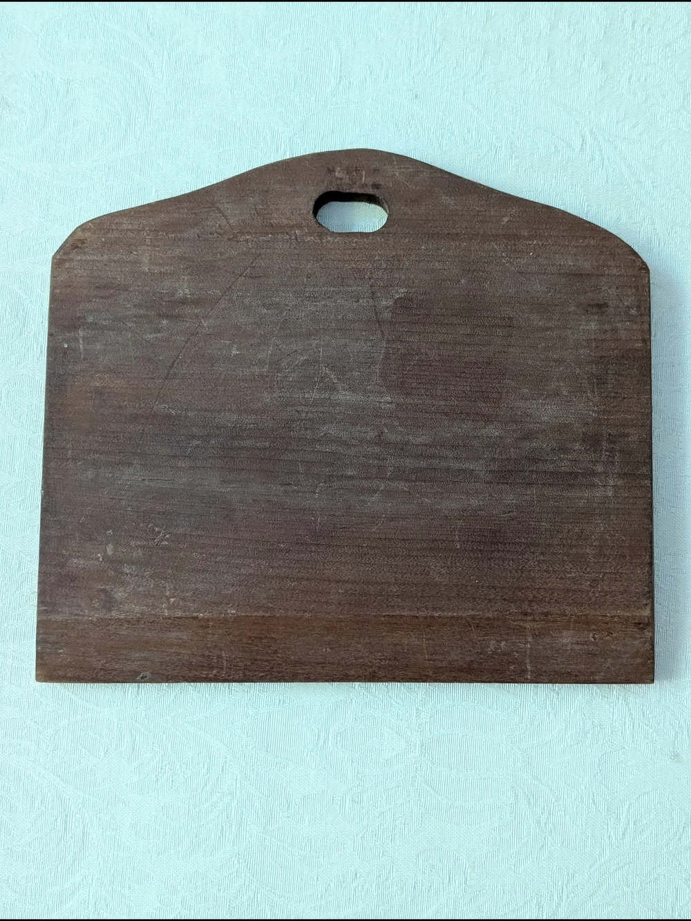 Wooden crumb sweeper, Japanese hand-painted table crumb catcher  floral design